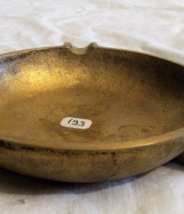 Cendrier laiton/bronze vintage classique