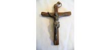 Croix crucifix en bois jésus vintage