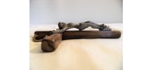 Croix crucifix en bois jésus vintage