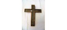 Croix en bronze signée "Jacques frères"