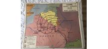 Affiche scolaire ancienne 90 x 75 n° 19 &amp;amp; 20