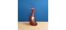 Pingouin en bois et laiton