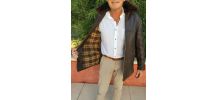 VESTE CUIR VINTAGE ANNEE 1950