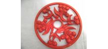dessous de plat en fonte thème cerises