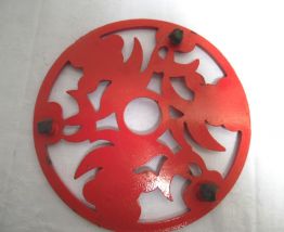 dessous de plat en fonte thème cerises