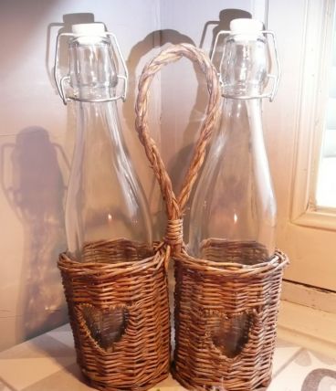 Panier de deux bouteille limonade