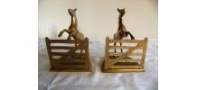 Presse papier livre en bronze/régule doré cheval