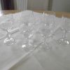 6 verres à vin en cristal