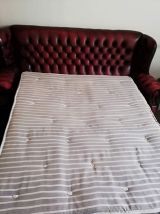 Canapé &amp; fauteuil style Chesterfield