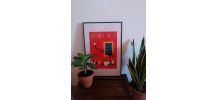 Affiche Illustration aux feutres - Le vieux Nice -