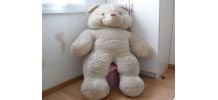 grande peluche nounours anneé 80 taille 1.m35