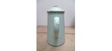 cafetière émaillée couleur vert d'eau