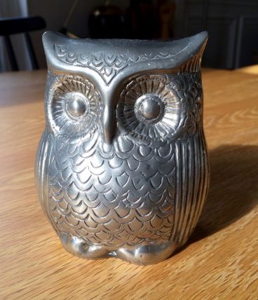 Hibou en étain