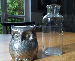 Hibou en étain