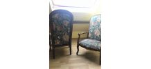 lot de 2 fauteuils Voltaire
