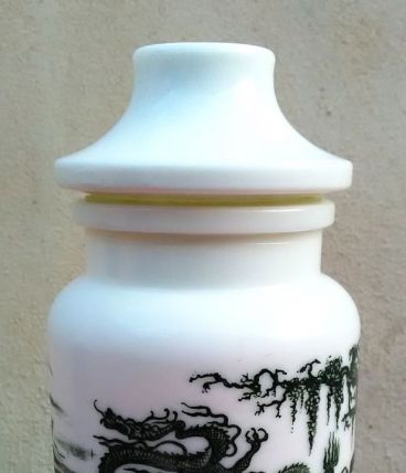 Pot d'apothicaire en opaline - Ariel