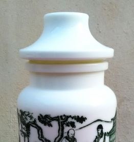 Pot d'apothicaire en opaline - Ariel