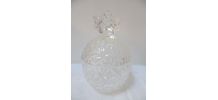 bonbonnière ananas en verre taillé