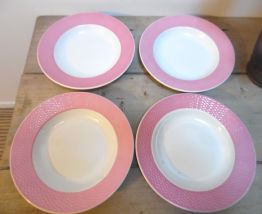 4 assiettes creuses digoin