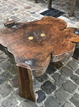 Table basse naturelle brute