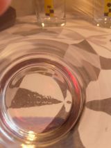 4 verres Mobil à jus de fruits liseret doré 70/80
