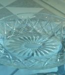 Beurrier verre oval vache relief