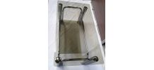 petite table basse en verre fume  1970