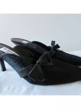 Paire de mules Vintage Yves Saint Laurent Haute Couture