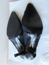 Paire de mules Vintage Yves Saint Laurent Haute Couture