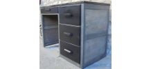 Bureau en bois vintage années 60
