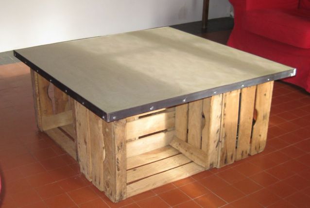 Table Basse Plateau Béton