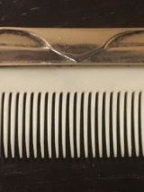 Coffret naissance brosse et peigne métal argenté 