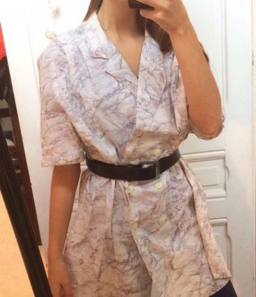 Chemise longue/robe marble