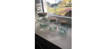 Bocal ancien vert lot 