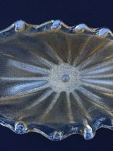 Centre de table en cristal avec incrustations