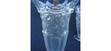 Trois vases Art Deco en verre moulé - VMC Reims