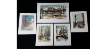 "Le Piéton de Paris" - 10 lithographies signées