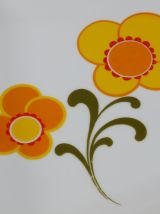 Plat en porcelaine 70s