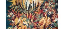 Tapisserie ancienne les oiseaux de Paradis