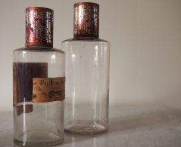 Bocaux à pharmacie en verre transparent