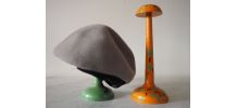 Lot de 2 porte-chapeau en bois peint