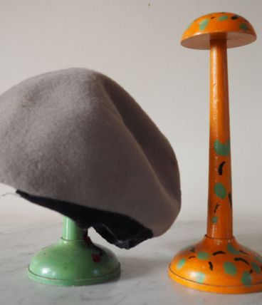 Lot de 2 porte-chapeau en bois peint