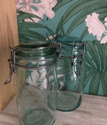 Bocaux en verre lDEALE vert X2