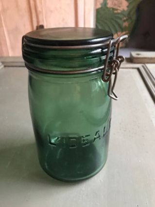 Bocal en verre IDÉALE vert