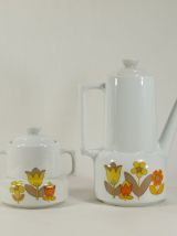 Service à café en porcelaine 70s