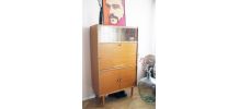 Secrétaire vintage style scandinave 60's pieds compas