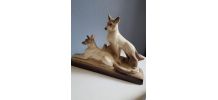 statue animalière céramique signée L François Ste Radegonde