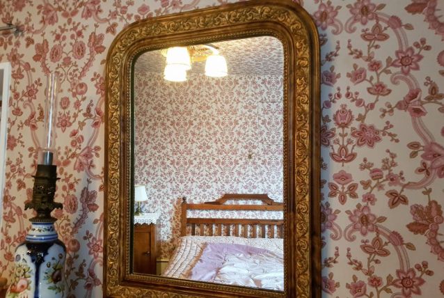 miroir doré ancien