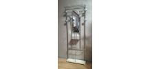 porte manteaux aluminium 1950 en bon etat  le grand miroir e