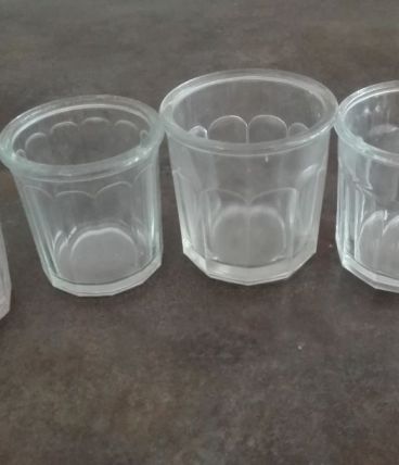 Lot de 4 Pots de confiture ancien